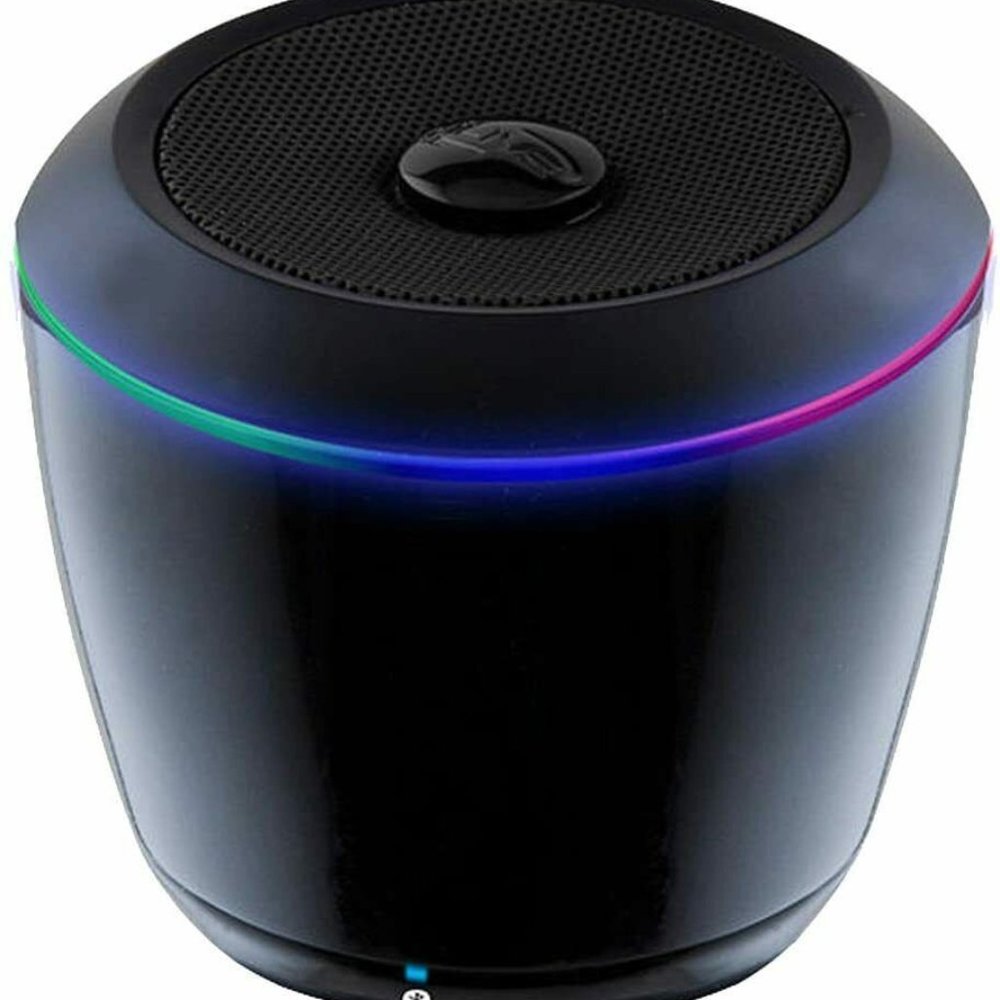 iLive Blue Portable Bluetooth Speaker with LEDs